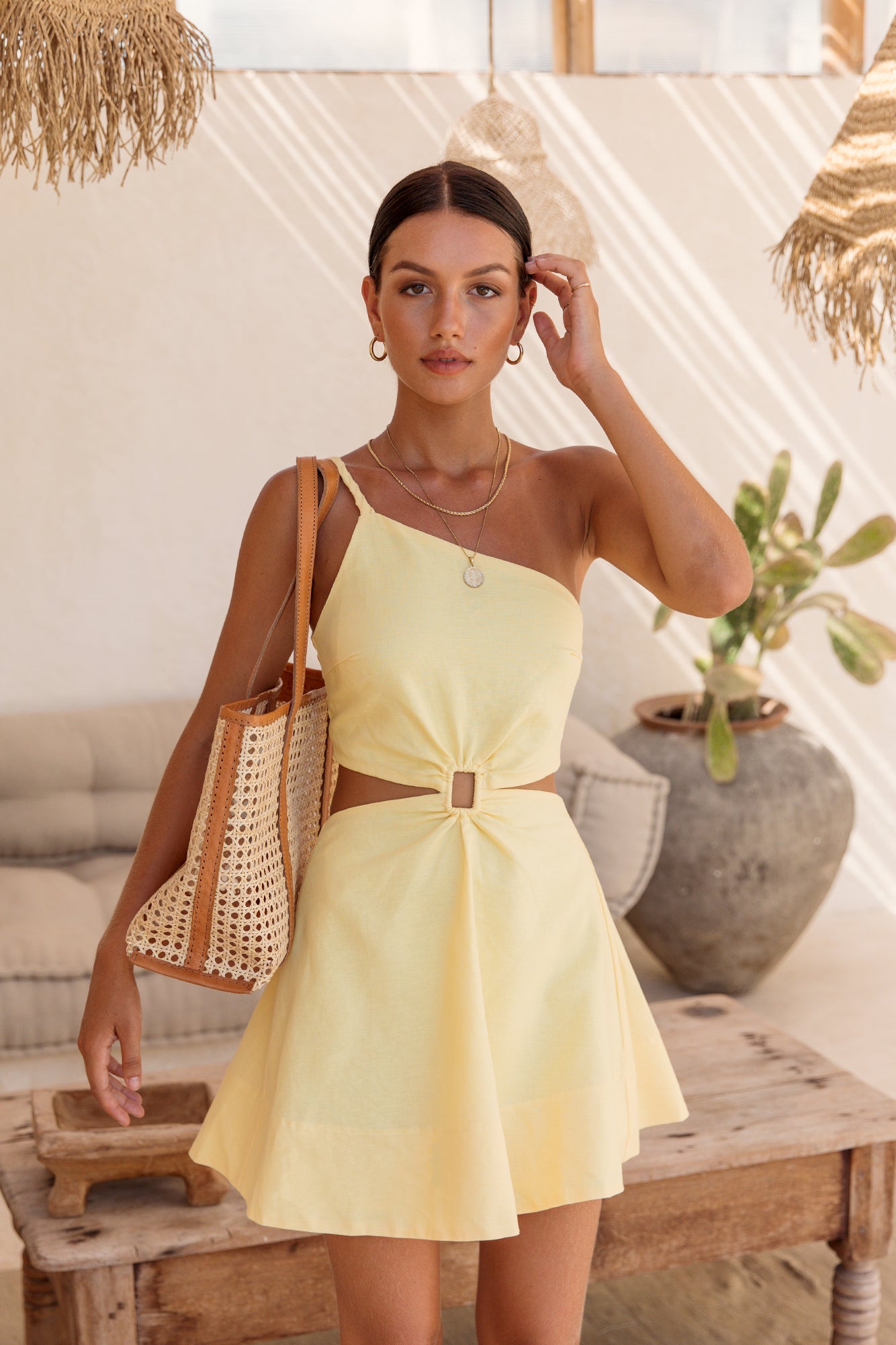 Beginning Of Love Dress Yellow-Seaa Fashion