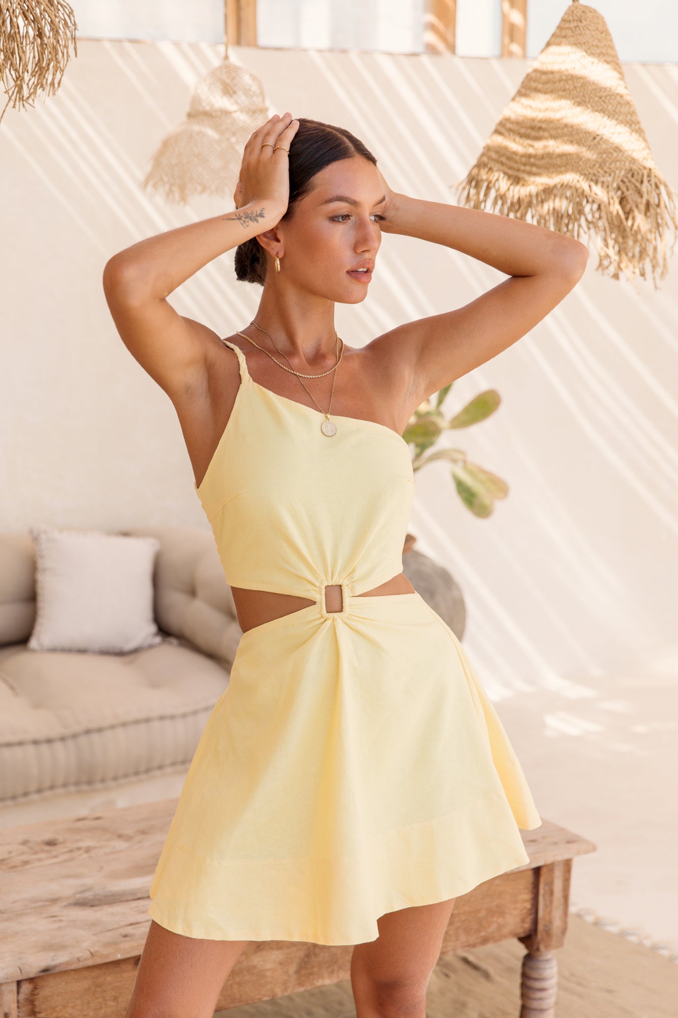 Beginning Of Love Dress Yellow-Seaa Fashion