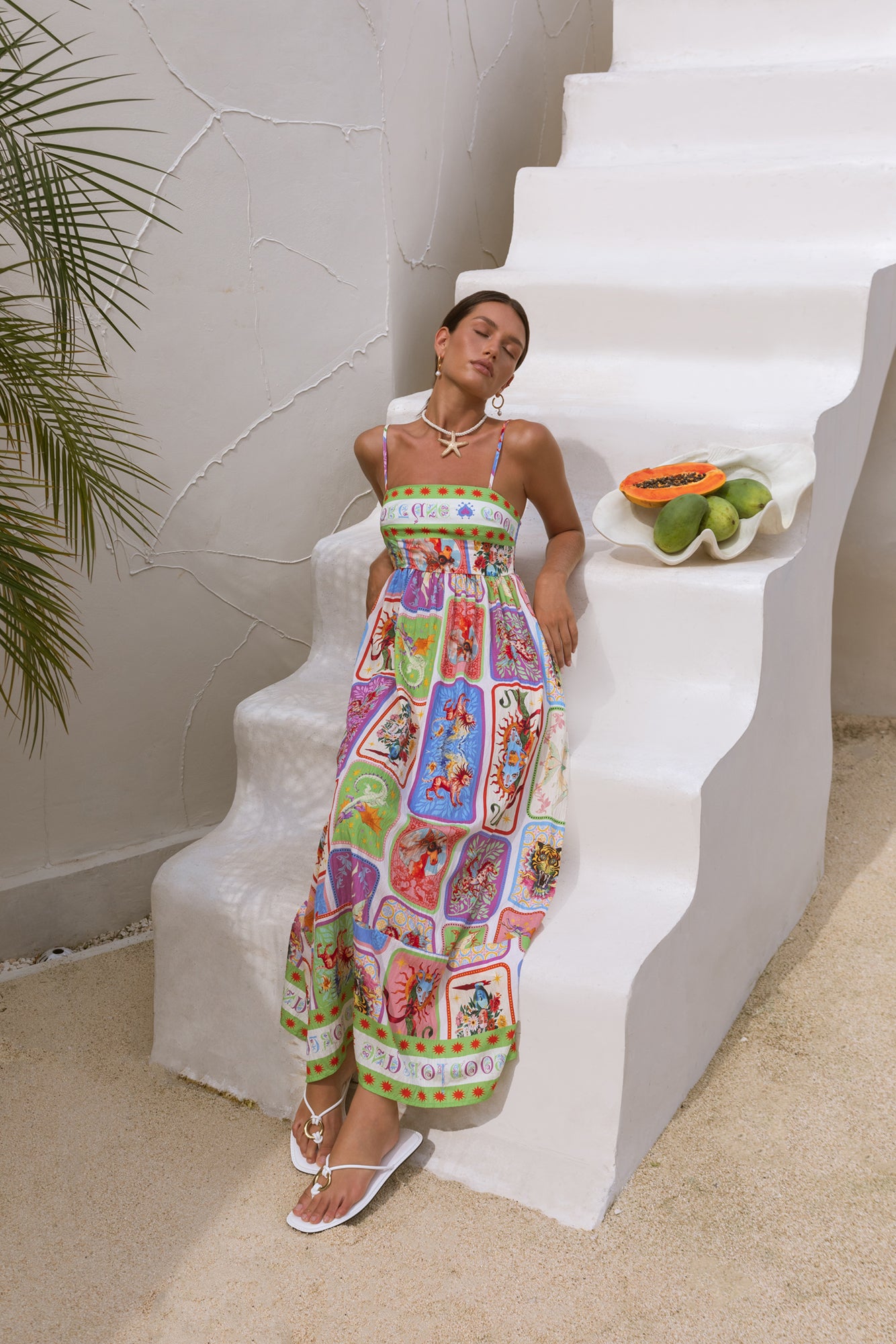 Bohemian Maxi Dress Print-Seaa Fashion
