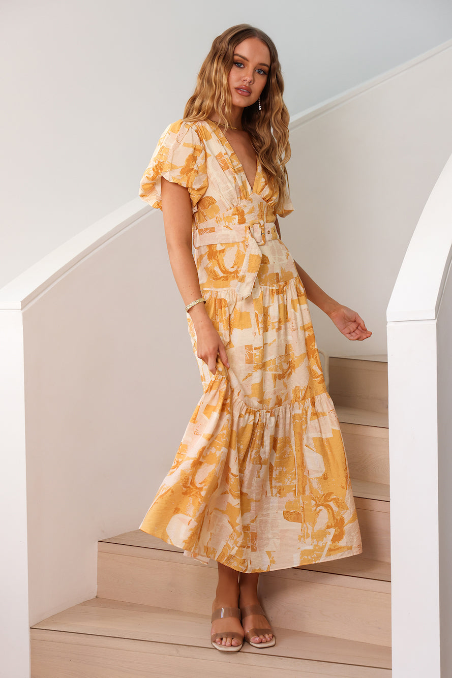 Because Of You Maxi Dress Orange-Seaa Fashion