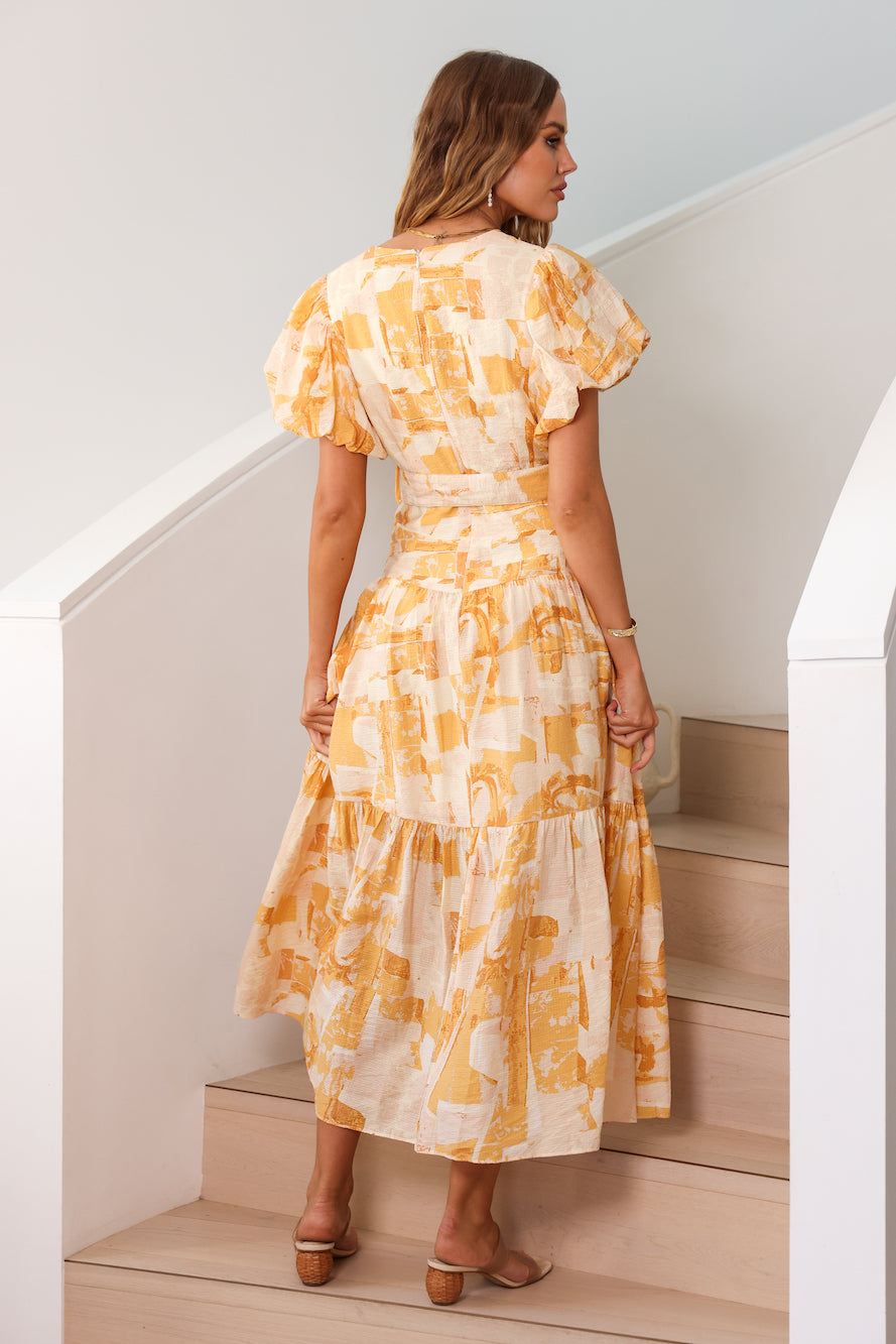 Because Of You Maxi Dress Orange-Seaa Fashion