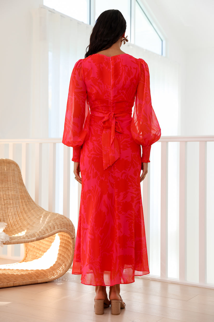 Exactly Right Maxi Dress Red-Seaa Fashion