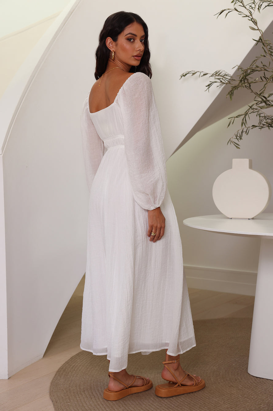 Endless Splendour Midi Dress White-Seaa Fashion