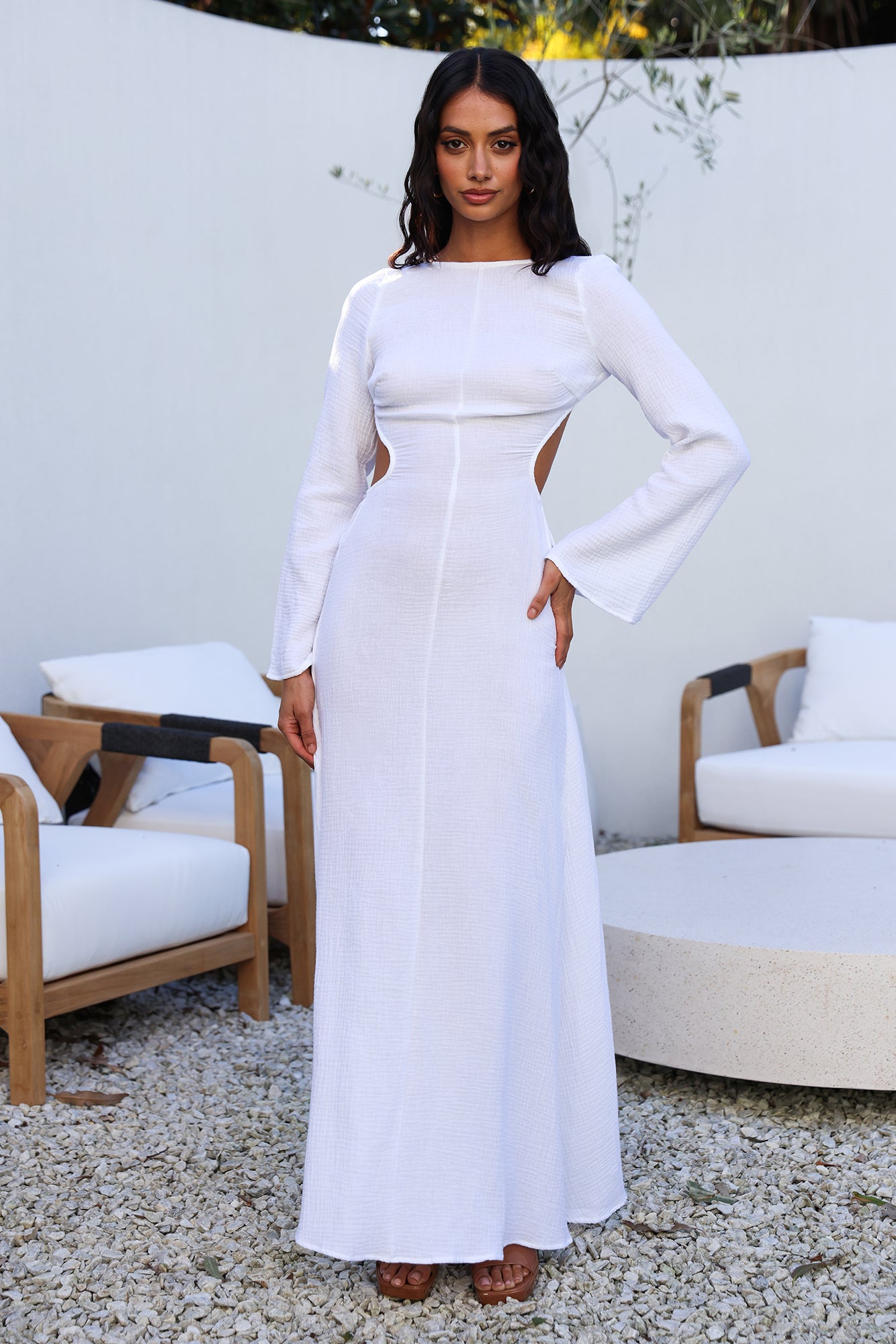 SNDYS Dahlia Maxi Dress White-Seaa Fashion