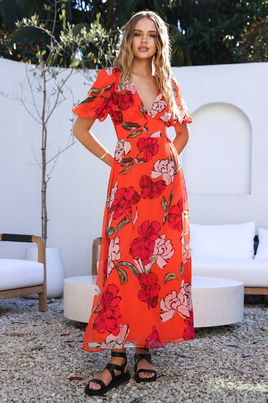 This Love Of Mine Maxi Dress Orange-Seaa Fashion