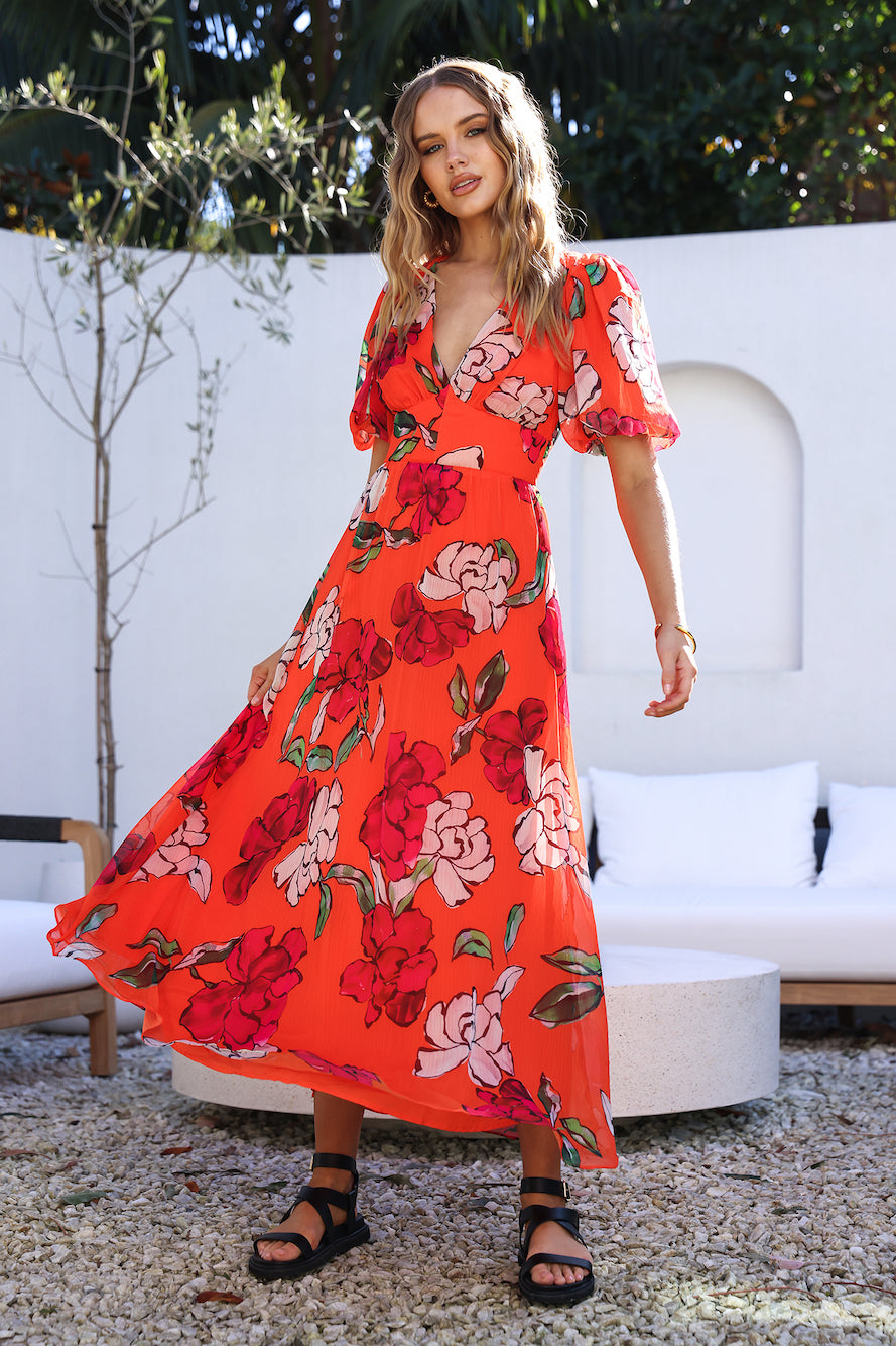 This Love Of Mine Maxi Dress Orange-Seaa Fashion