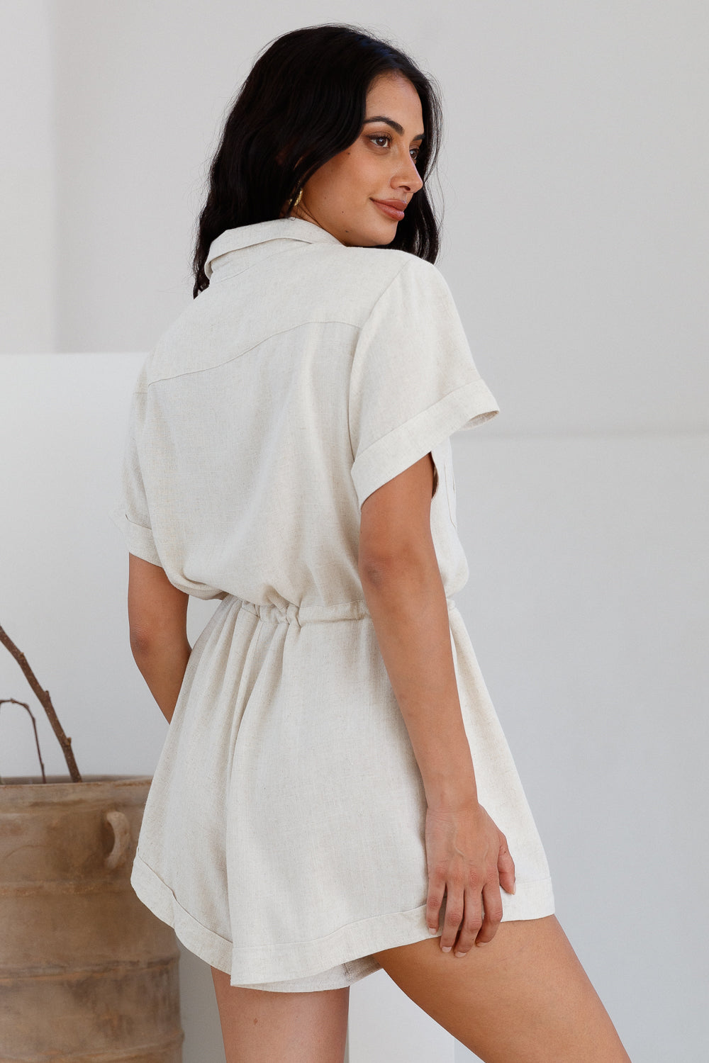 Viamo Romper Beige-Seaa Fashion