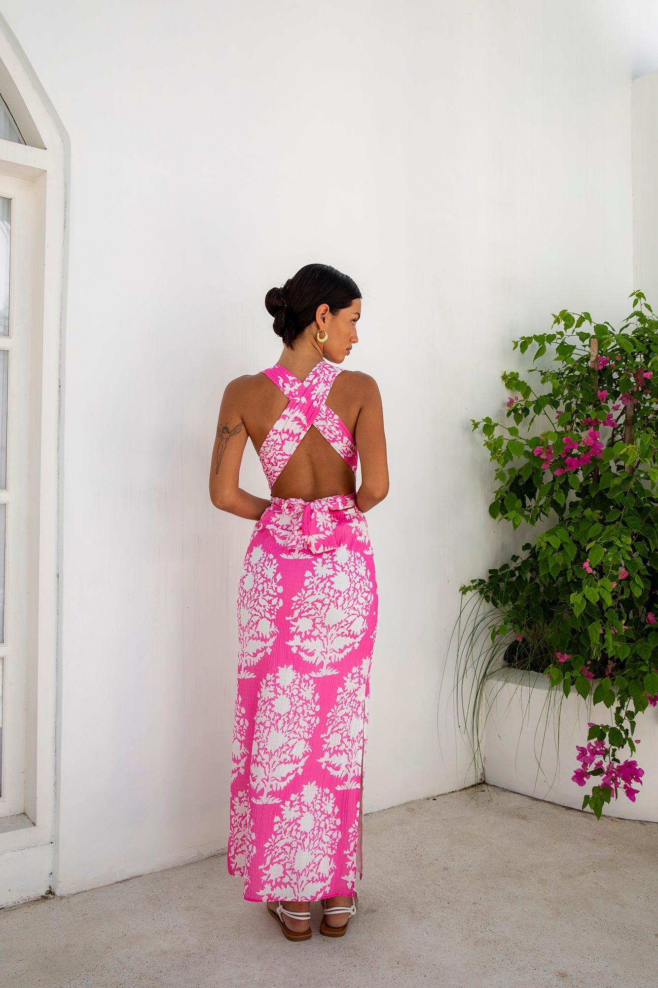 Seaa Fashion Harper Maxi Dress Pink-Seaa Fashion