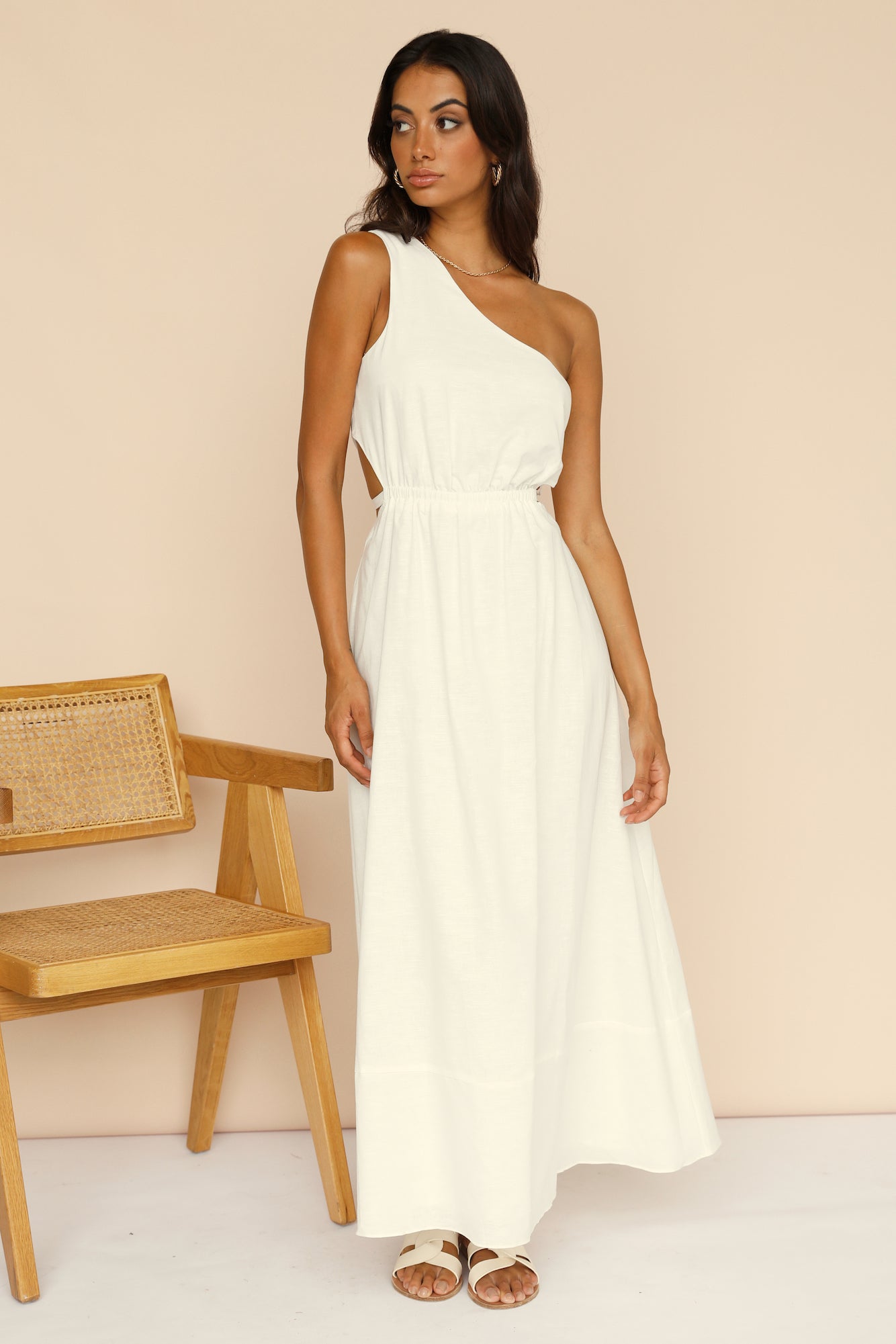 Found The Way Maxi Dress White-Seaa Fashion