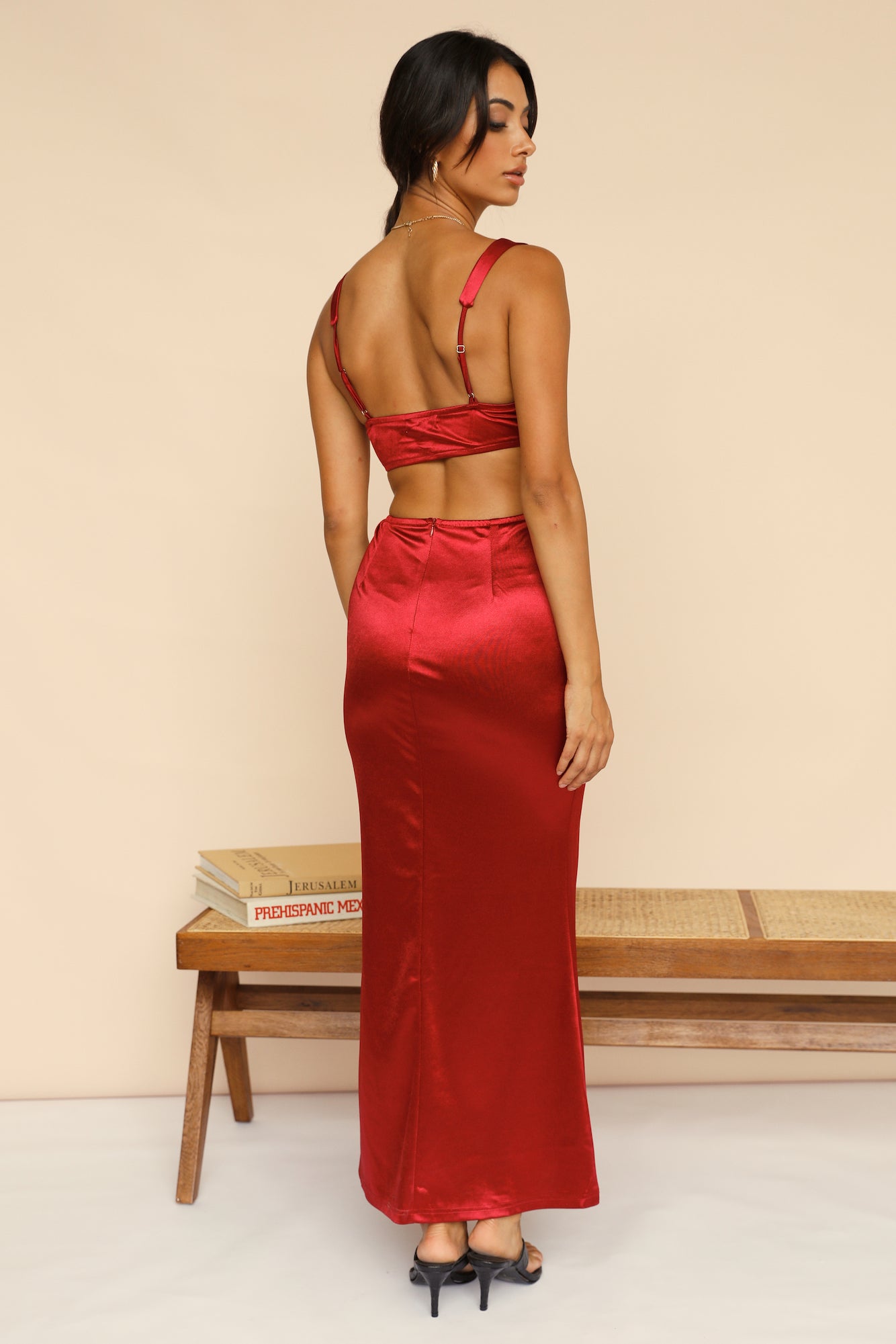 Between Us Maxi Dress Wine-Seaa Fashion