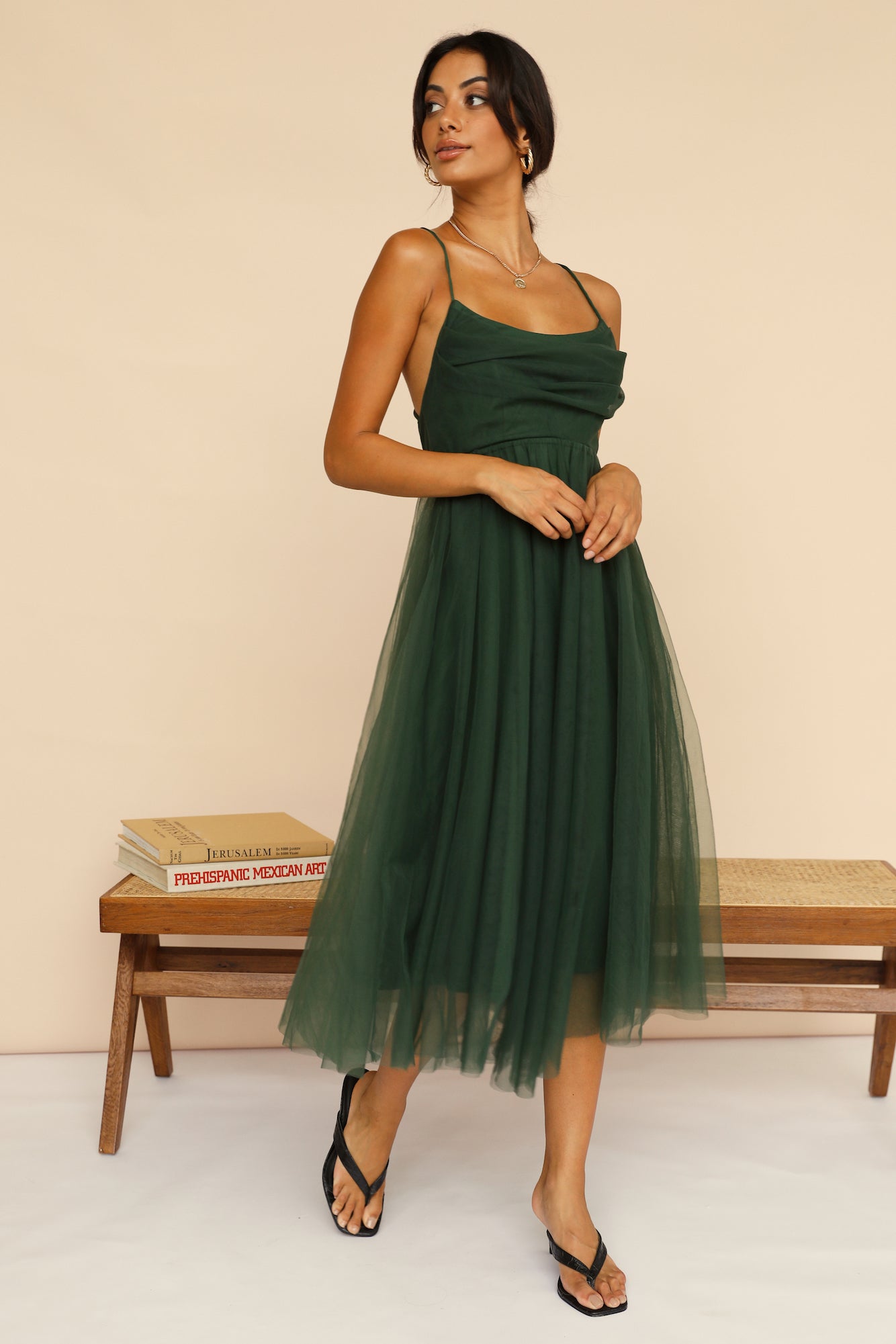 You Gotta Know Maxi Dress Forest Green-Seaa Fashion