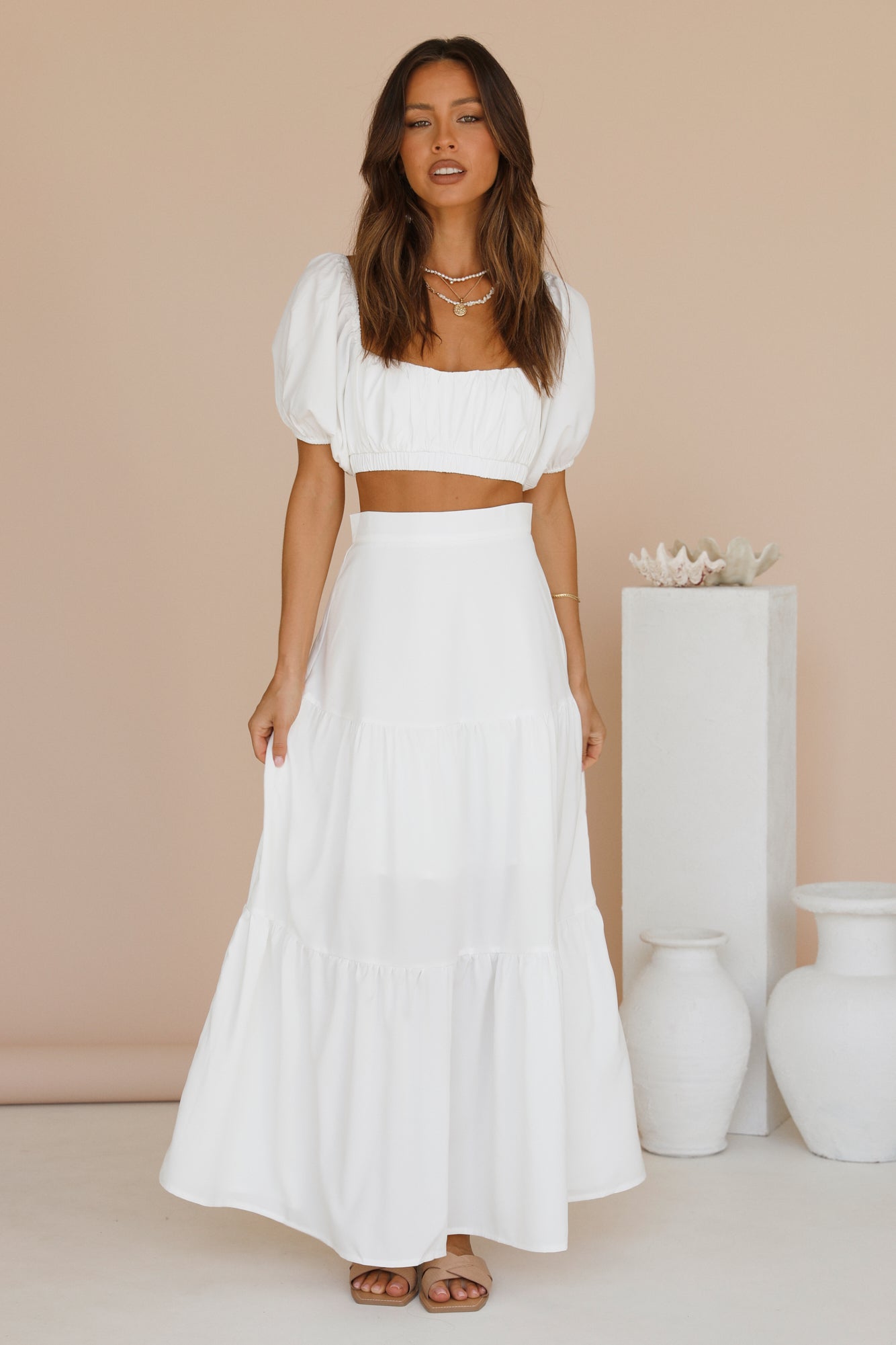 Yours For The Day Crop Top White-Seaa Fashion