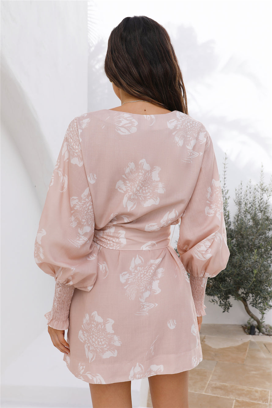 Back From Vacation Mini Dress Beige-Seaa Fashion