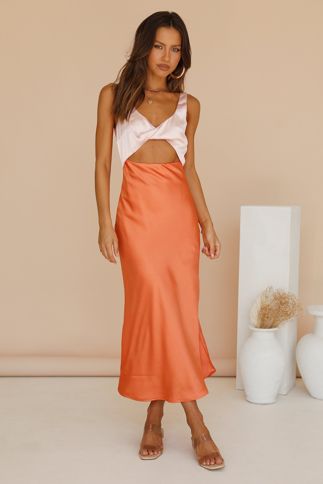 When You Breathe Maxi Dress Orange-Seaa Fashion
