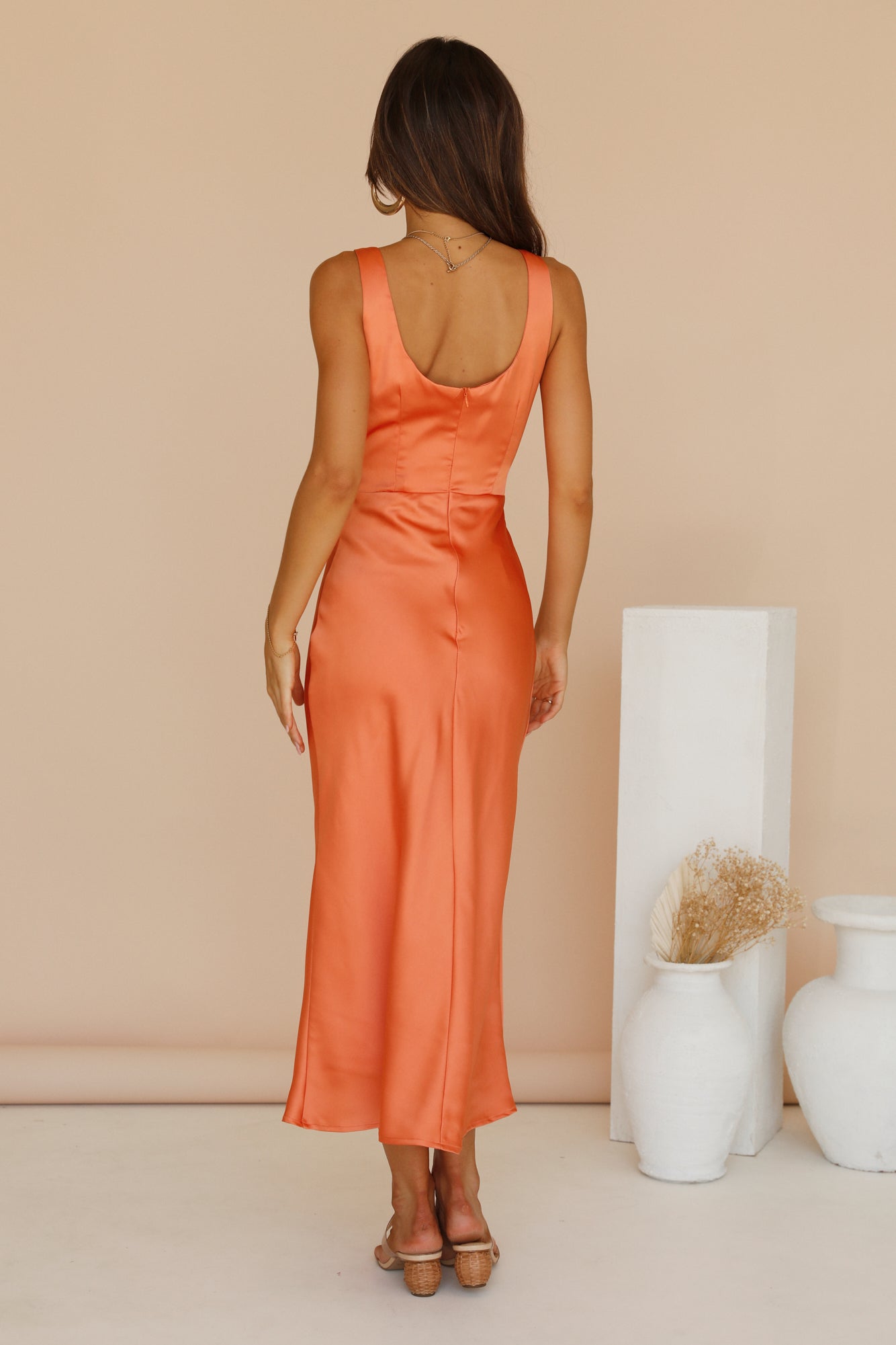 When You Breathe Maxi Dress Orange-Seaa Fashion