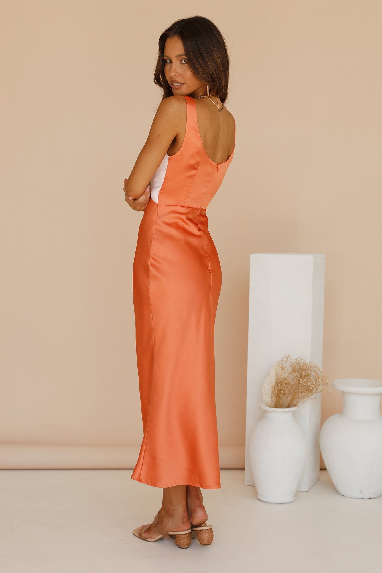 When You Breathe Maxi Dress Orange-Seaa Fashion