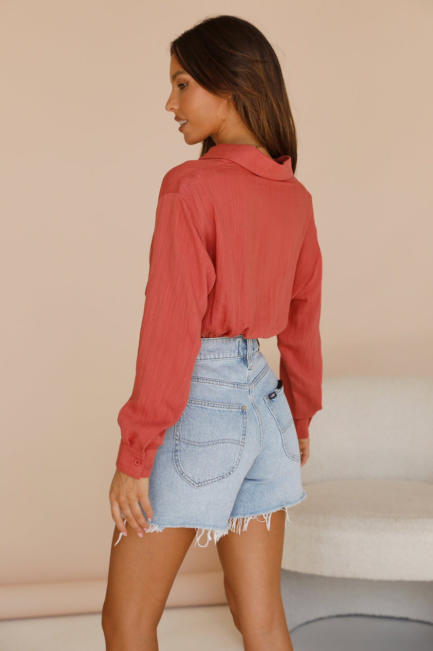 Laguna Del Sol Shirt Red-Seaa Fashion