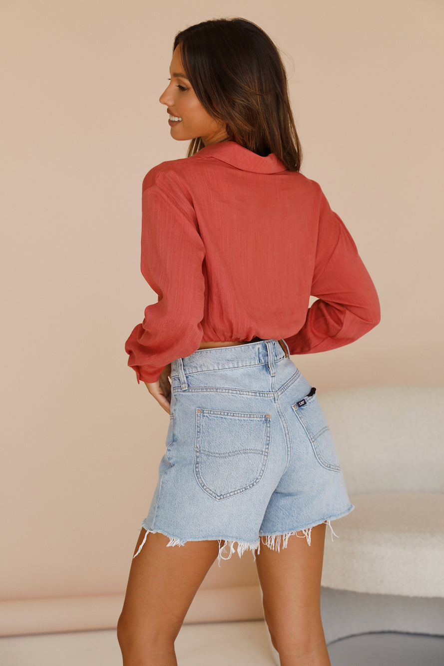 Laguna Del Sol Shirt Red-Seaa Fashion