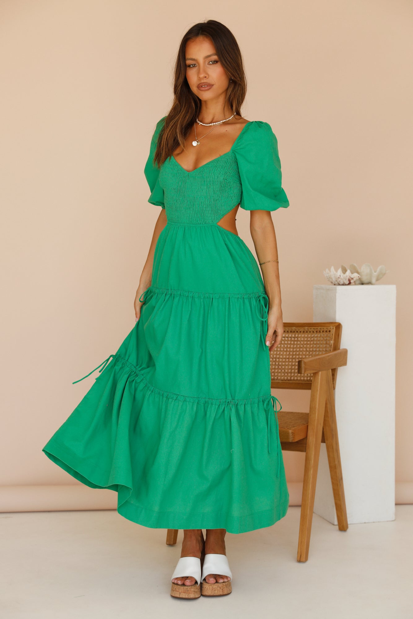 Next Level Maxi Dress Green-Seaa Fashion