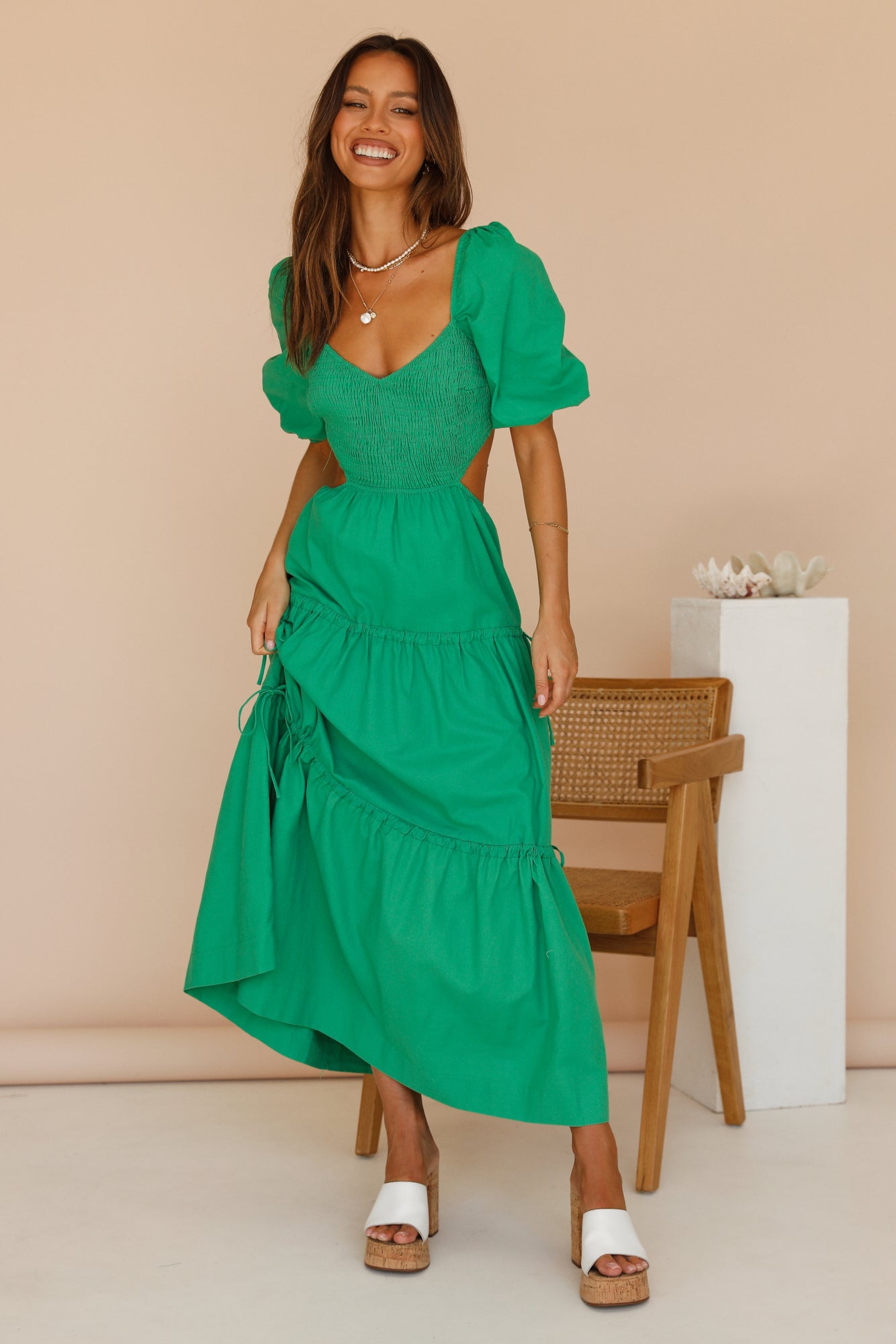 Next Level Maxi Dress Green-Seaa Fashion