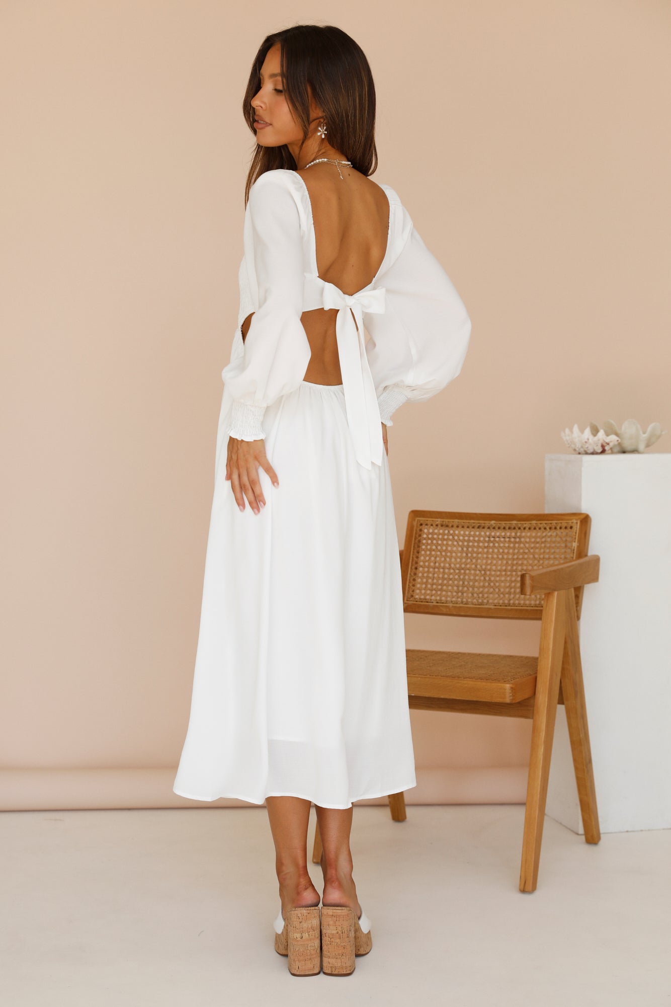 Greetings From An Angel Maxi Dress White-Seaa Fashion