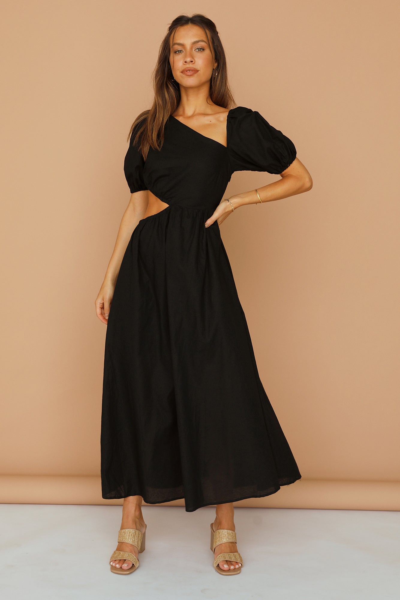 Ocherous Maxi Dress Black-Seaa Fashion