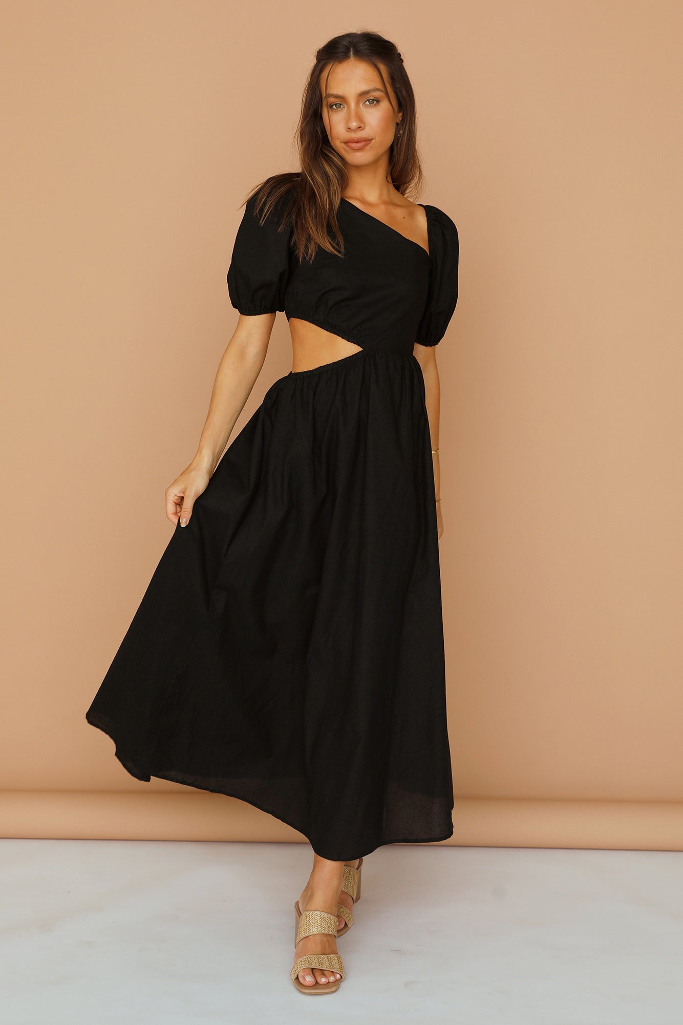 Ocherous Maxi Dress Black-Seaa Fashion