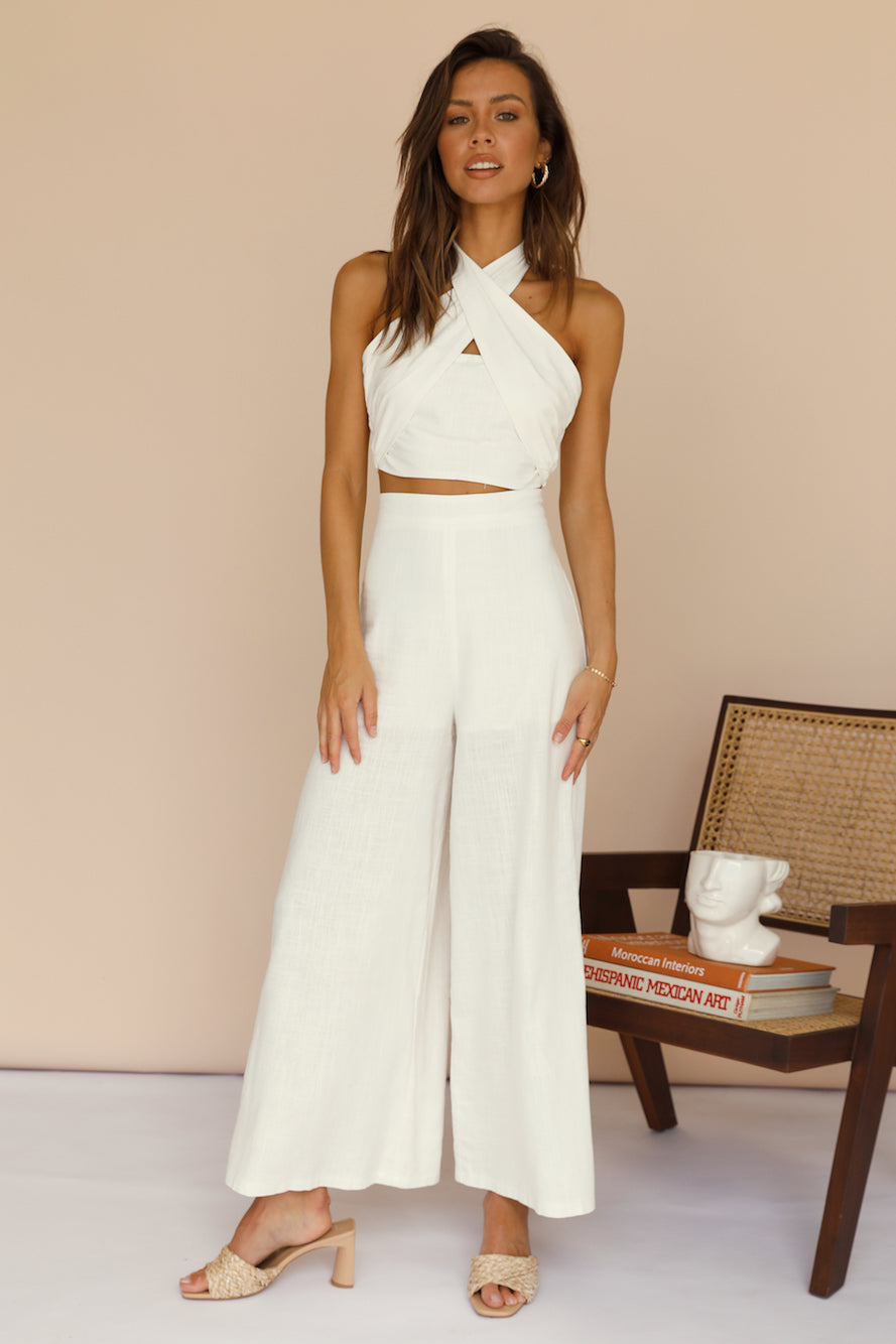 Decibel Pants White-Seaa Fashion