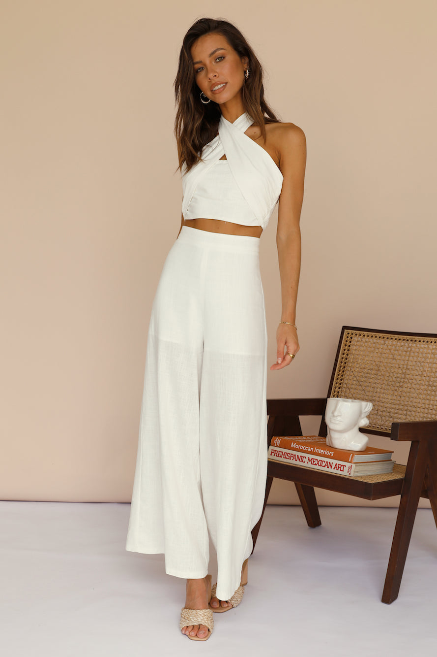 Decibel Pants White-Seaa Fashion