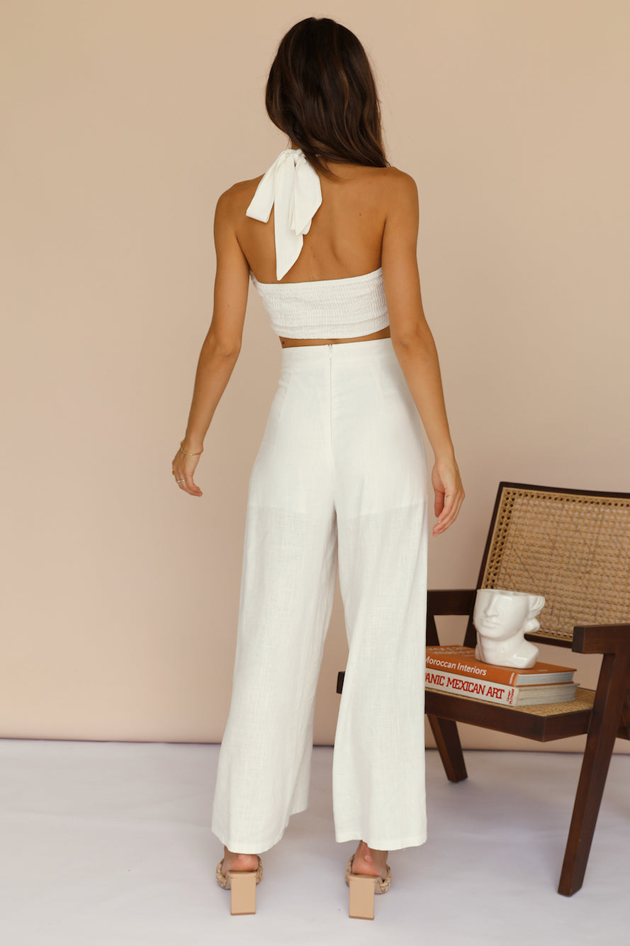 Decibel Pants White-Seaa Fashion
