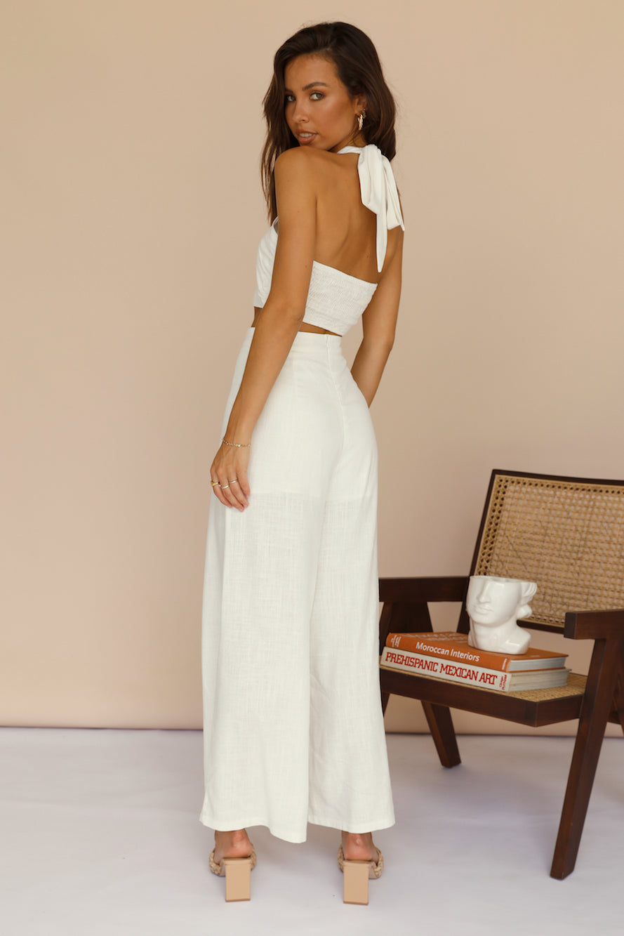 Decibel Pants White-Seaa Fashion