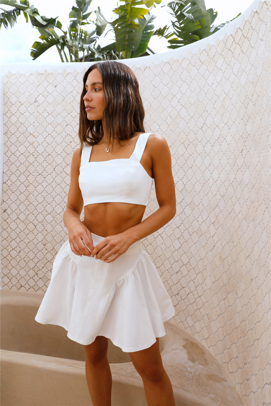 Tropical Beats Skirt White-Seaa Fashion