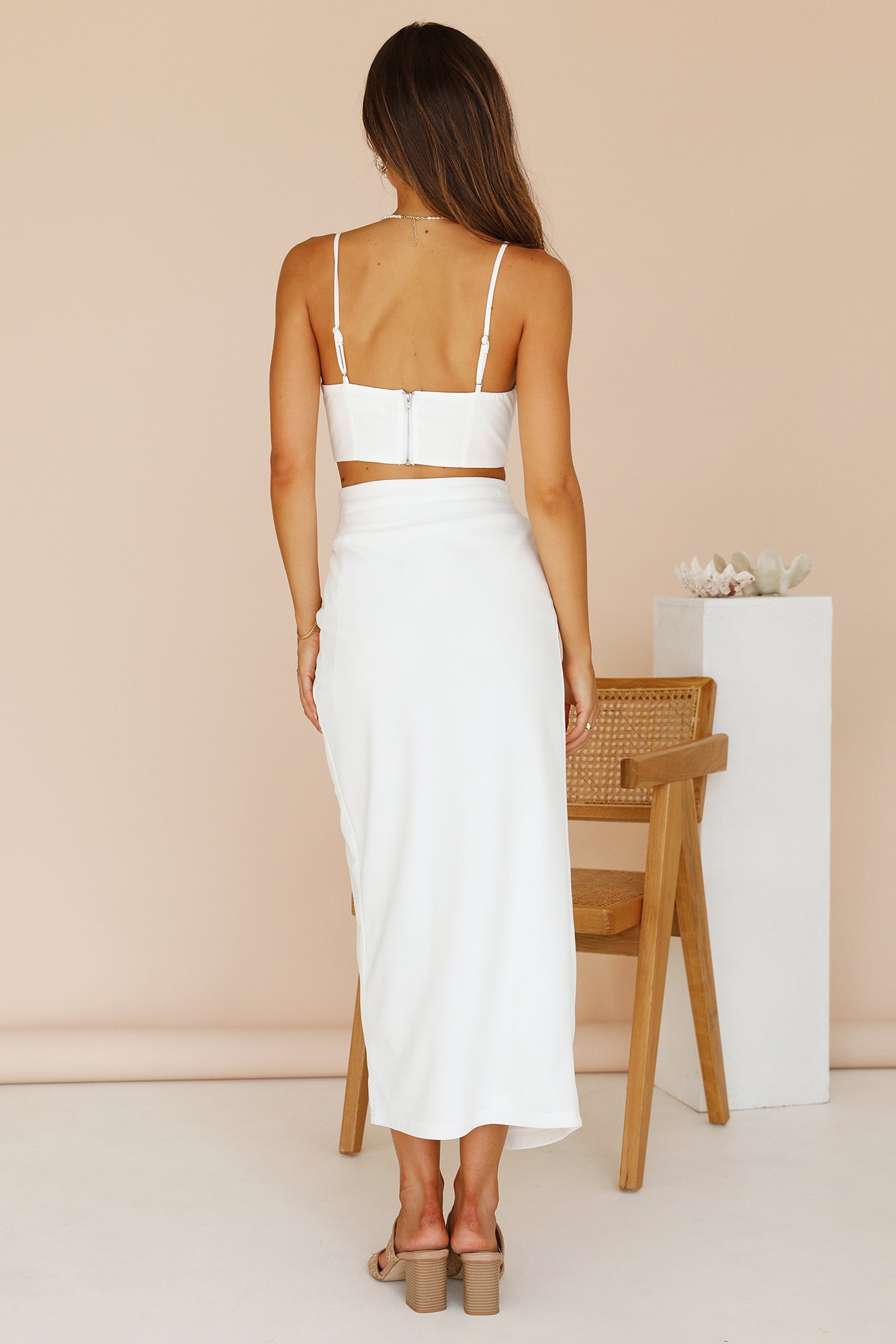 Eye On You Maxi Skirt White-Seaa Fashion