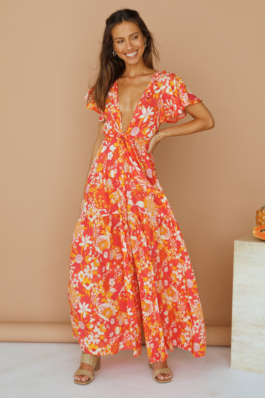 From Eve Jumpsuit Orange-Seaa Fashion