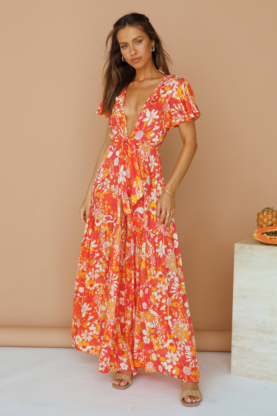 From Eve Jumpsuit Orange-Seaa Fashion