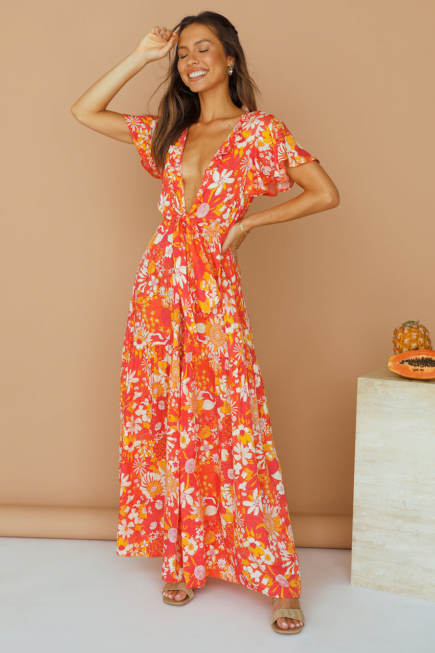From Eve Jumpsuit Orange-Seaa Fashion
