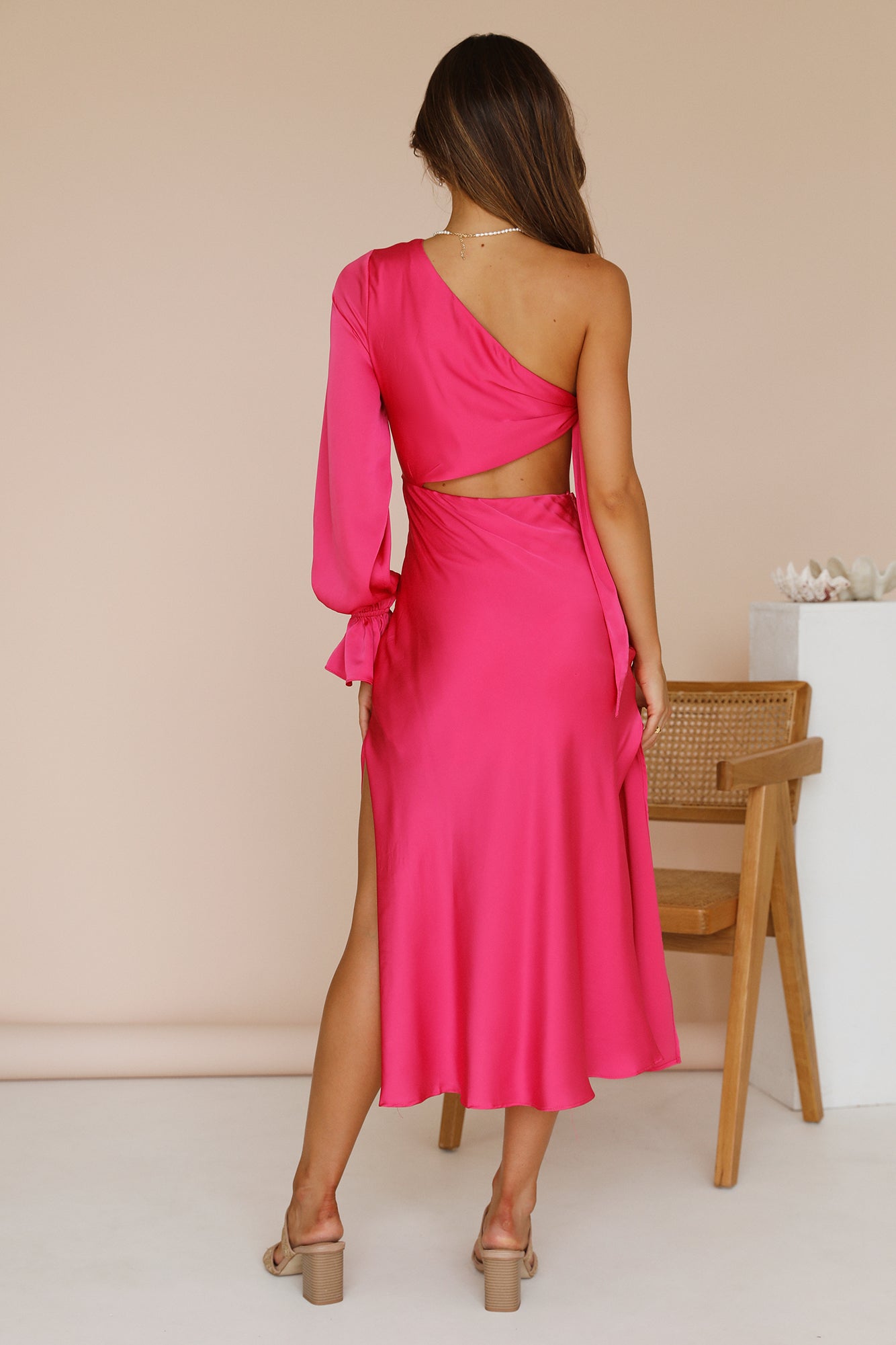 Hold Your Shine Maxi Dress Pink-Seaa Fashion