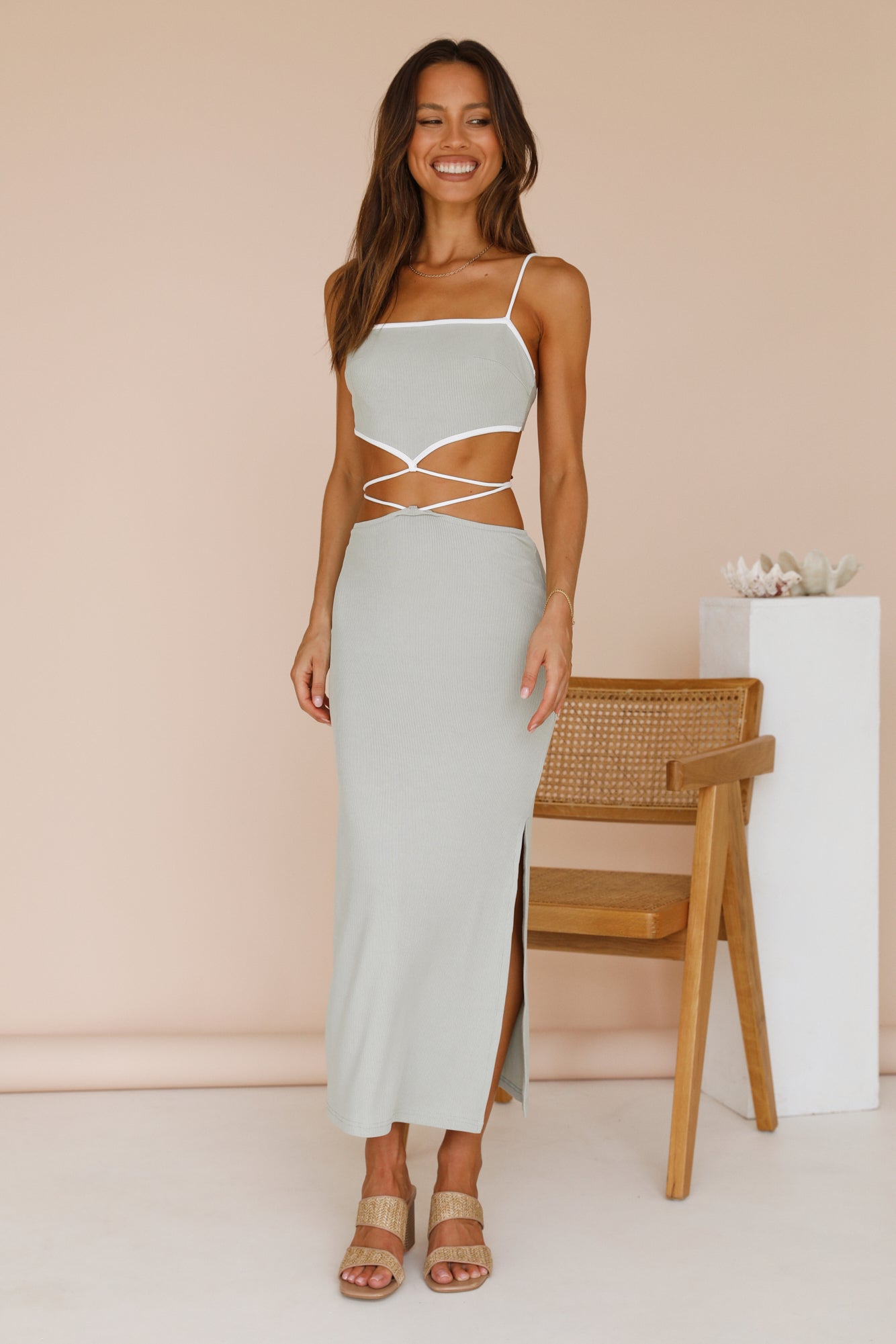 To Be Yours Maxi Skirt Green-Seaa Fashion