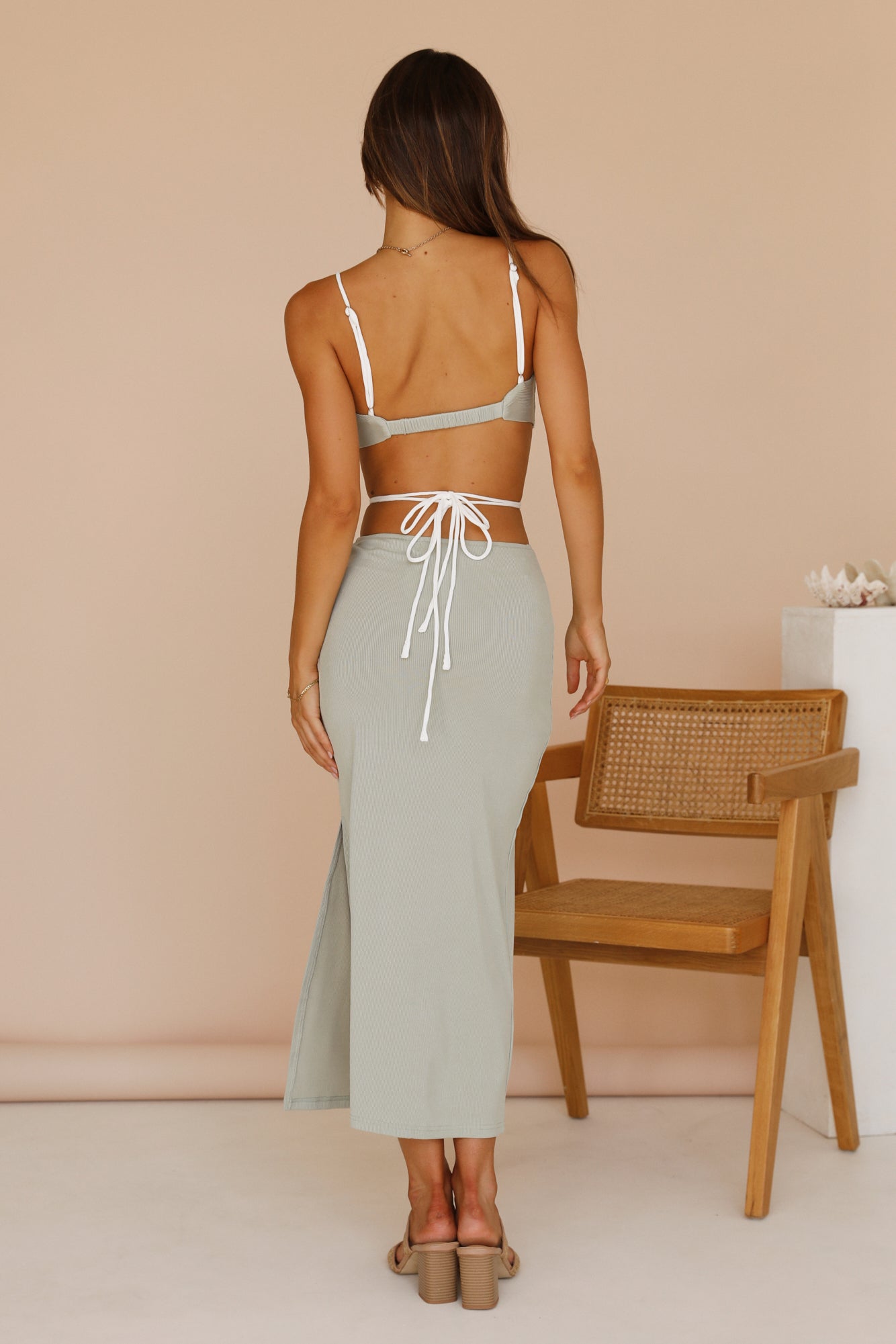 To Be Yours Maxi Skirt Green-Seaa Fashion