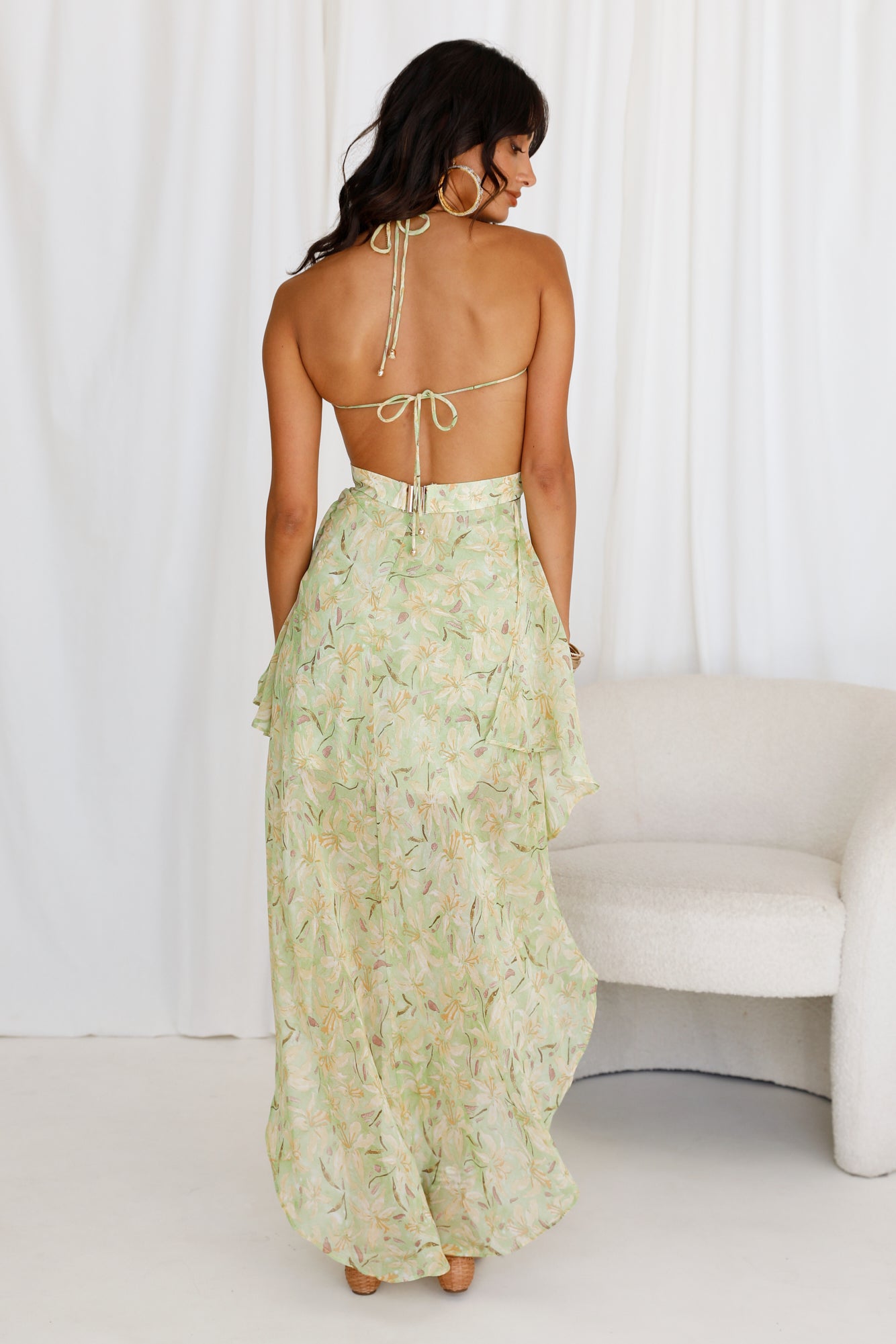 Changing Seasons Maxi Dress Green-Seaa Fashion