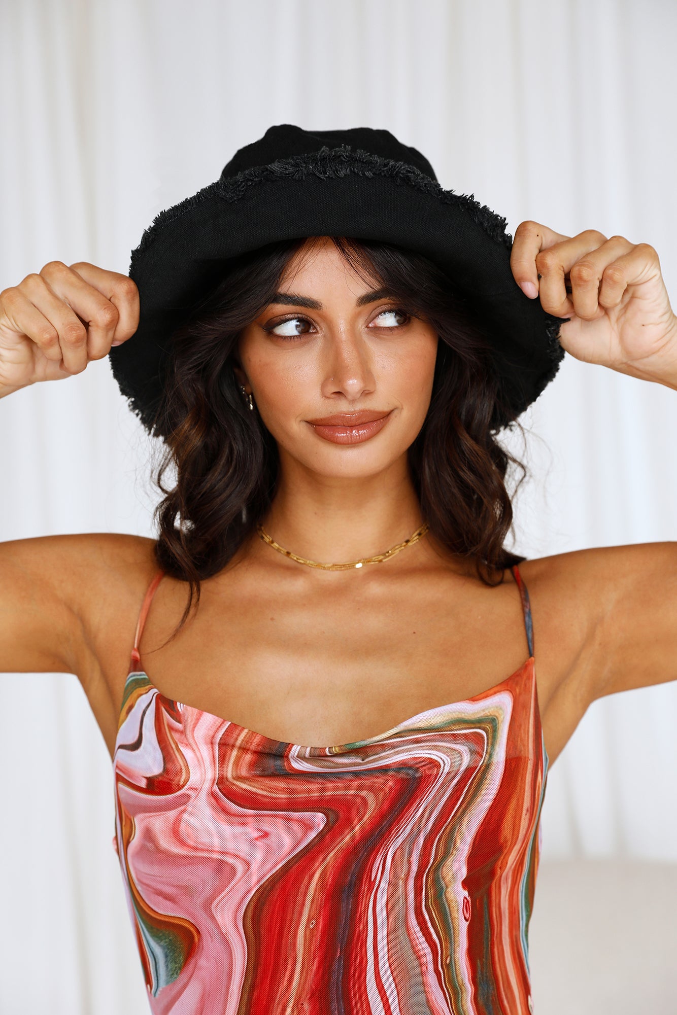 Sun Shower Bucket Hat Black-Seaa Fashion