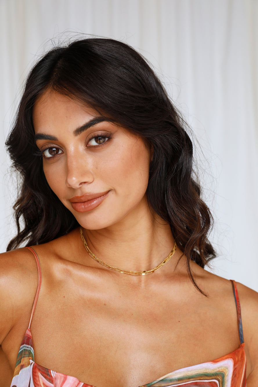 18k Gold Plated Limitless Skies Necklace Gold-Seaa Fashion