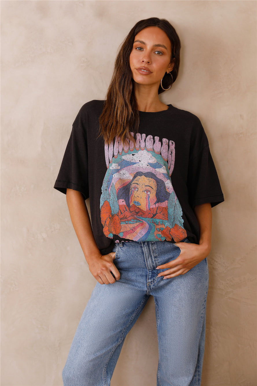 WRANGLER Slouch Tee Rainbow Tears-Seaa Fashion