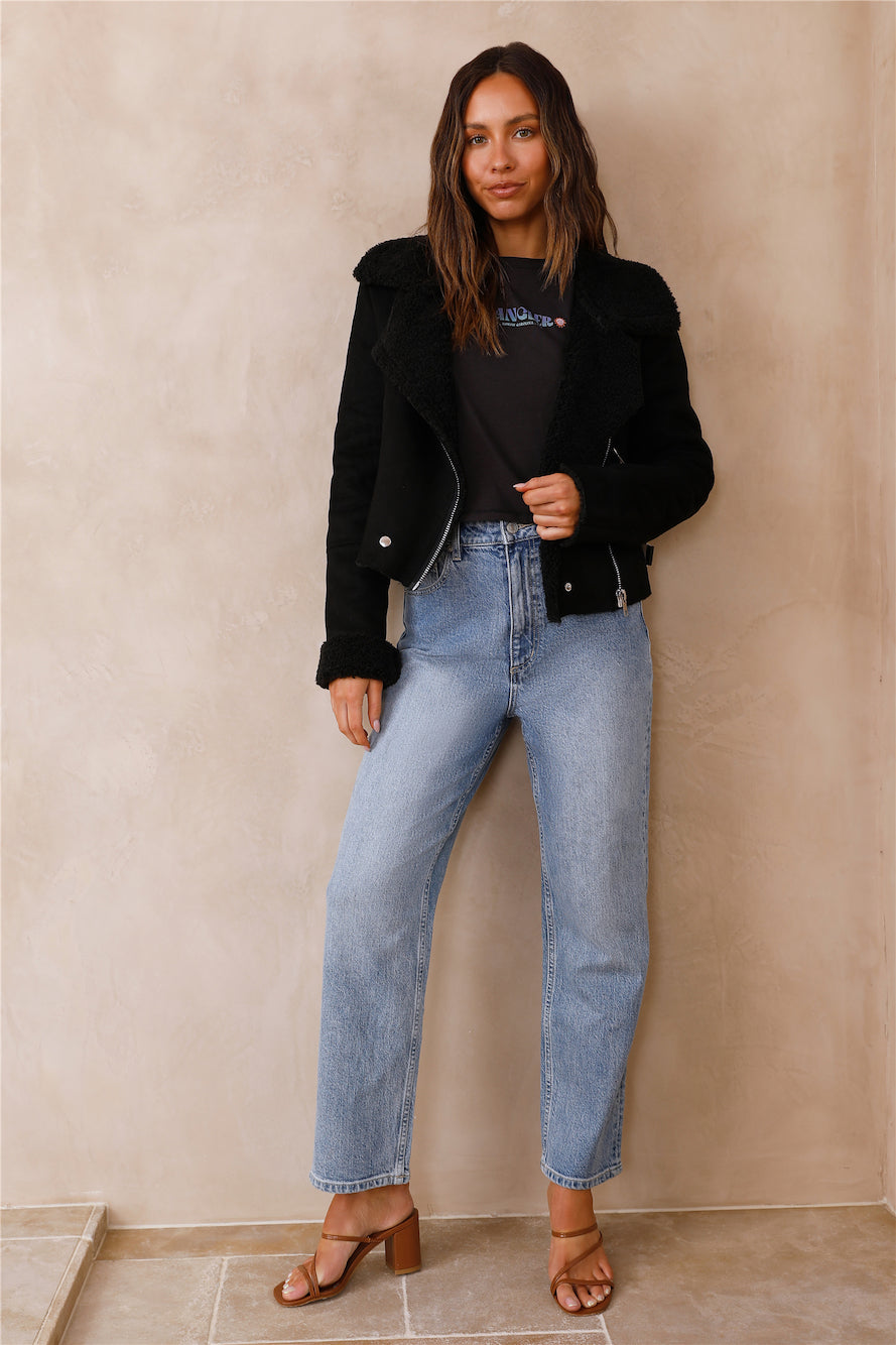 Snowy Mountains Jackets Black-Seaa Fashion