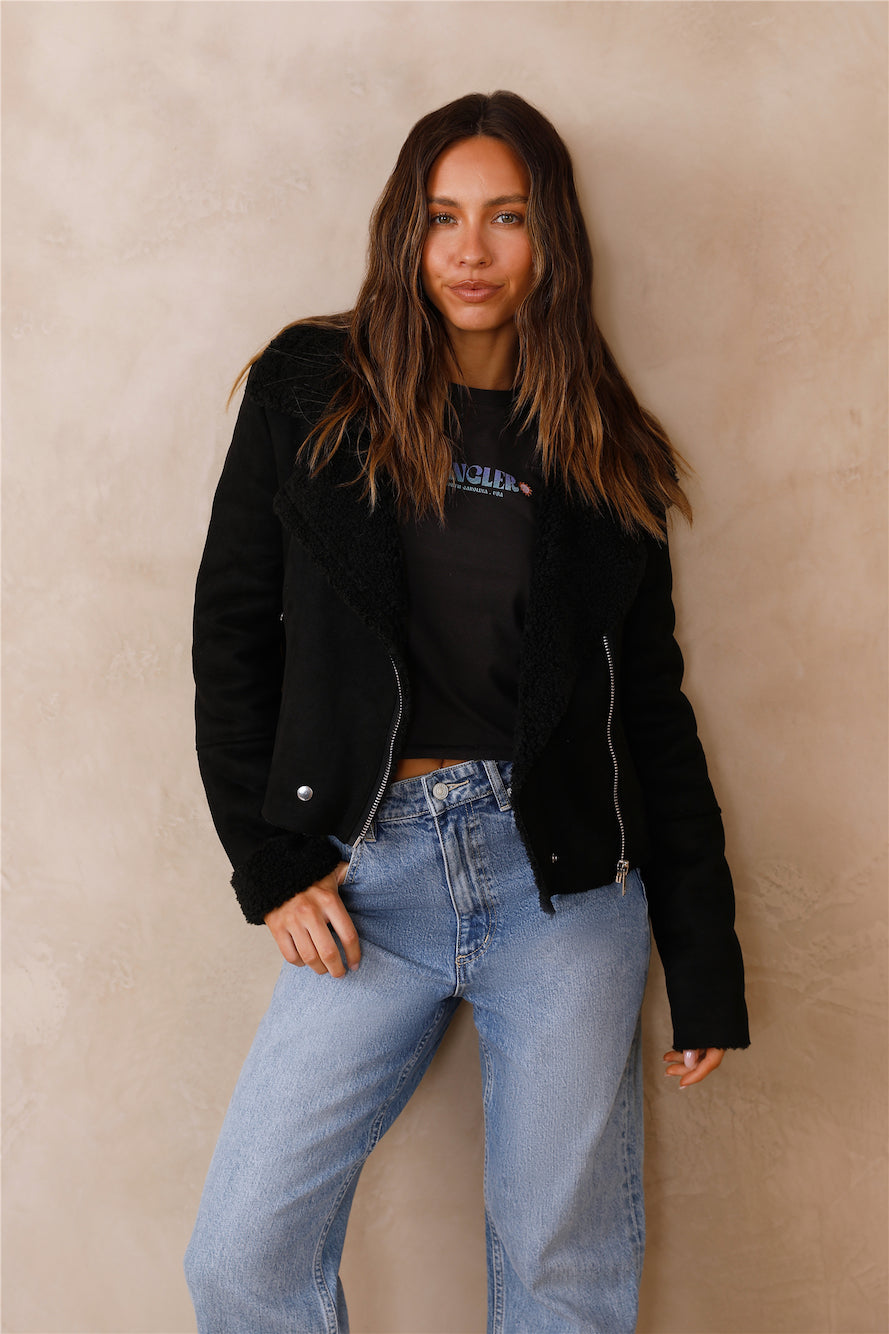 Snowy Mountains Jackets Black-Seaa Fashion