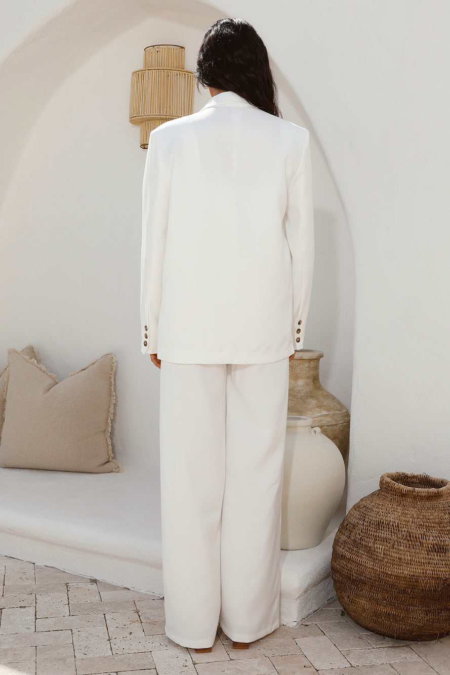 SNDYS Axel Blazer White-Seaa Fashion