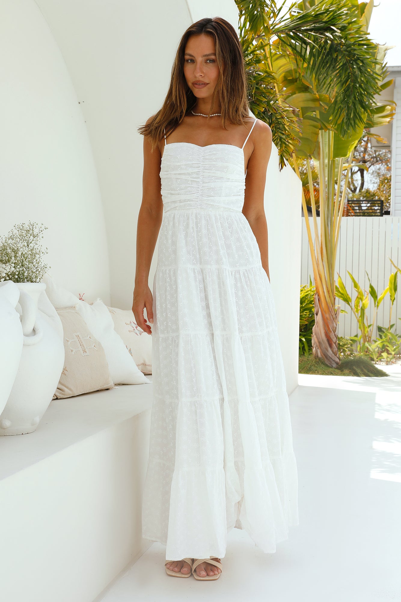 Heavenly Aura Maxi Dress White-Seaa Fashion