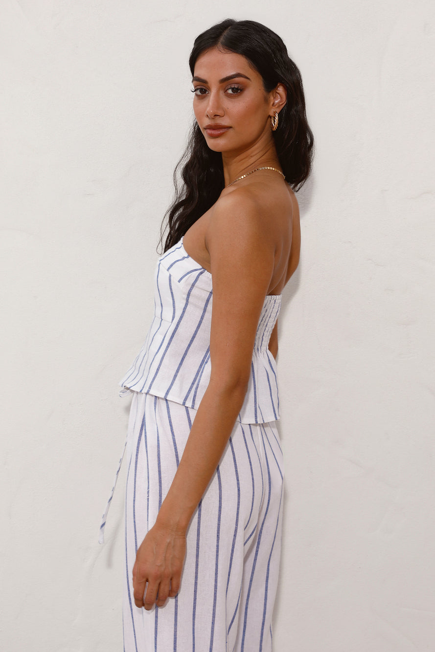 SNDYS Isla Top Blue Stripe-Seaa Fashion