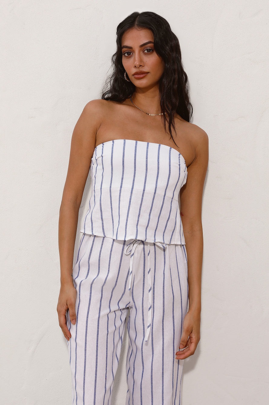 SNDYS Isla Top Blue Stripe-Seaa Fashion