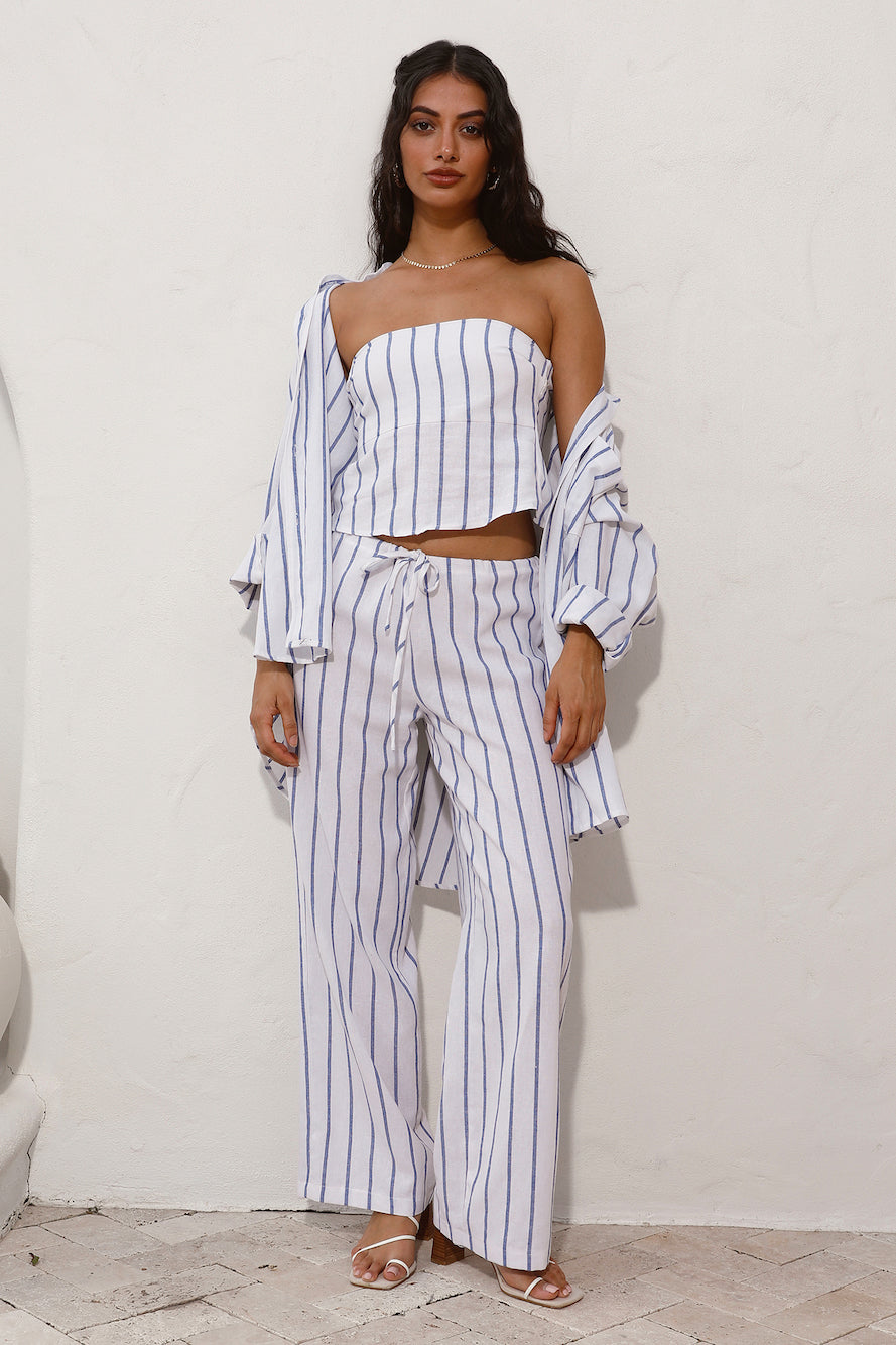 SNDYS Isla Shirt Blue Stripe-Seaa Fashion